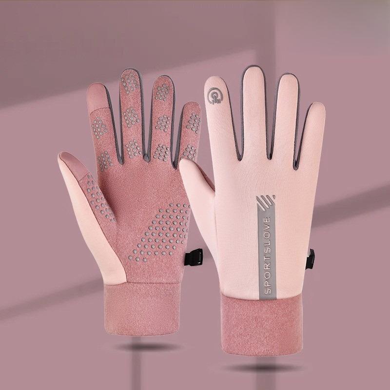 Winter Warm Gloves for Men and Women Cycling Warmth, Fleece and Thickened Cycling Gloves, Anti-slip Touch Screen, Waterproof