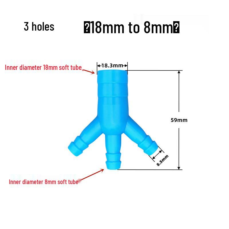 18-Way Air-Water Separator for 8mm Aquarium Aeration Pump