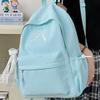 Schoolbag College Student Backpack Junior High School Student Computer Bag Korean Version Simple Girl Bow School Bag Large Capacity Backpack Female