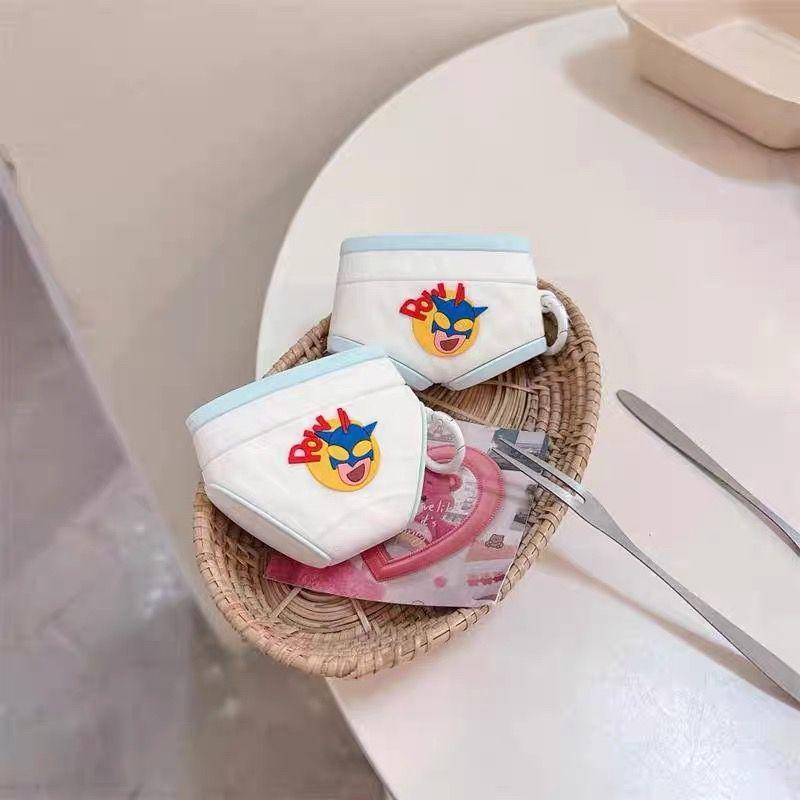 

Чехол для Bluetooth-наушников Apple 1/2 поколения, силиконовый мягкий чехол для Airpodspro2, забавный, для пятого поколения, третьего поколения, ударопрочная коробка Airpods Pro/Pro2 Neutral Superman s new underwear