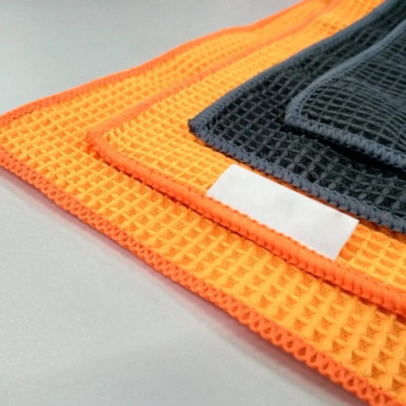 Microfiber Car Cleaning Cloth Water Absorbent Wax Polishing Glass Wash Towel Drying Detailing Waffle Weave