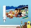 Cartoon 3d Paw Patrol Wall Stickers For Kids Rooms Living Room Boys Girls Children Bedroom PARTY DIY Home Decor