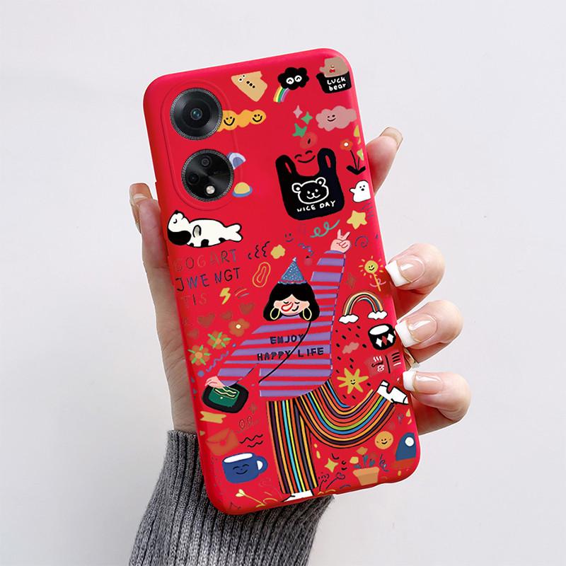 For OPPO A98 5G Case 2023 Cute Cat Cartoon Funny Dog Silicone Soft Back Cover For OPPO F23 CPH2527 OPPOA98 CPH2529 A1 5G Coque
