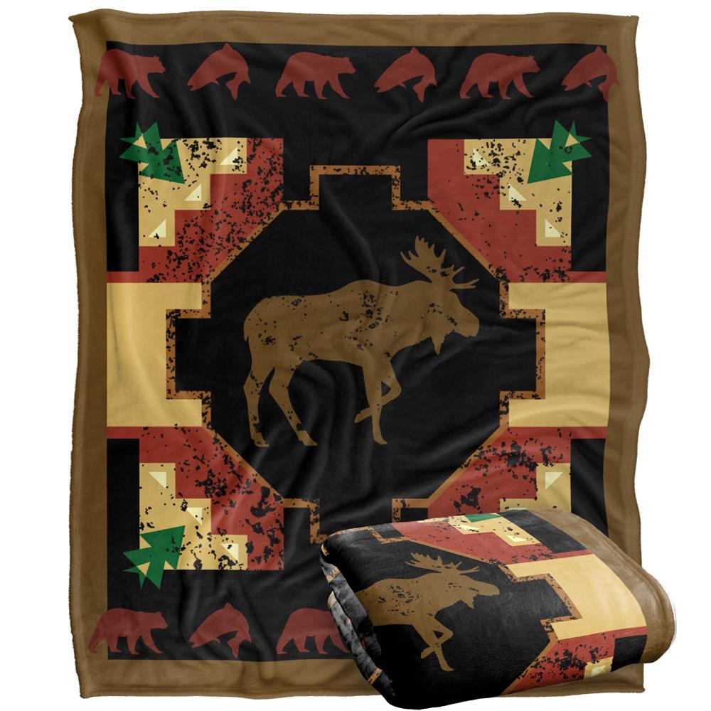 JQ Licensing 2 Silky Moose Supersoft Blanket