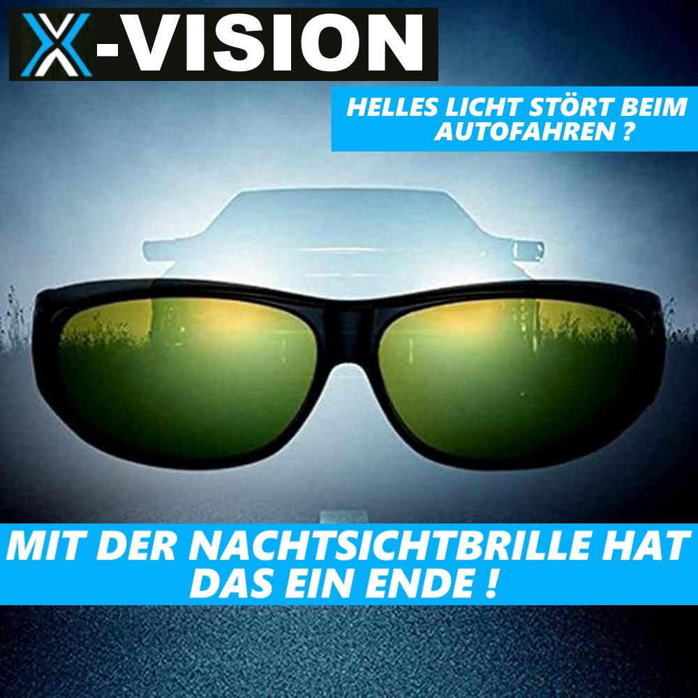 X-VISION Γυαλιά Ηλίου Γυαλιά Νυχτερινής Όρασης Γυαλιά Εφαρμογής Πάνω από Γυαλιά Πολωμένα 2τεμ.