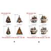 Pack of 4 Shatterproof Christmas Tree Ornaments with Hanging Cord for Indoor Outdoor Holiday Decorations