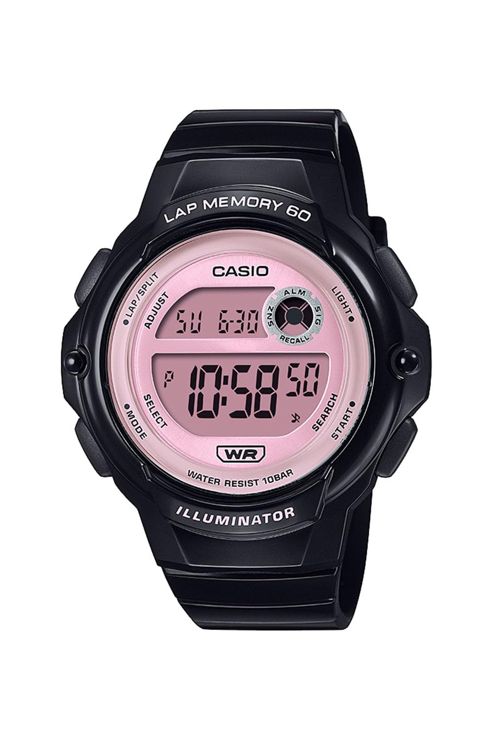 

Женские часы Casio Collection LWS-1200H-1A2JF, Черный/Розовый