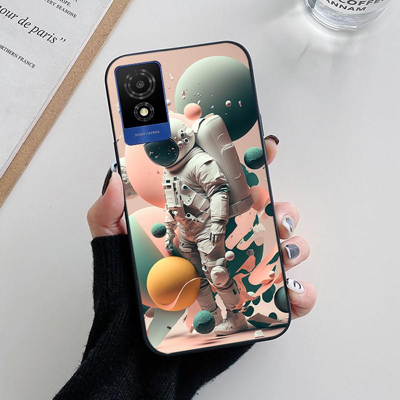 For TCL 501 Case Fashion Soft Silicone Back Cases for TCL 501 T433D Phone Cover TCL501 etui Fundas