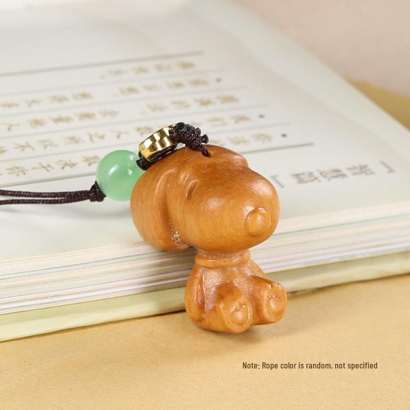 Sandalwood & Rosewood Snoopy Keychain and Car Charm