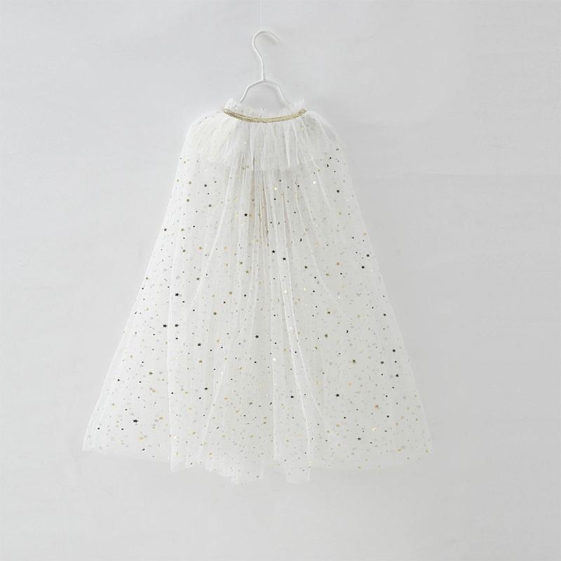 Colourful Princess Cape Cloaks for Little Girls Christmas Halloween Custome Cosplay Party Dress Shiny Sequin Shawl