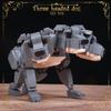 737PCS Creative The Three-Headed Dog Cerberus Fluffy Building Blocks Assemble Bricks Toys Gift For Children Kids