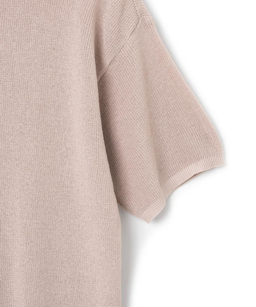 Nitied Coolever Round Short Sleeve Knit Tee Pink