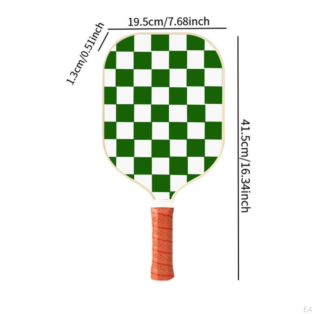 Pickleball Paddle Sturdy Racquet for Playing Practice Competition Twisted Plaid