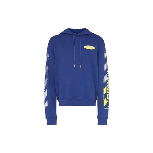 OFF WHITE Diagonal Split Logo Hoodie OMBB034S190030063060