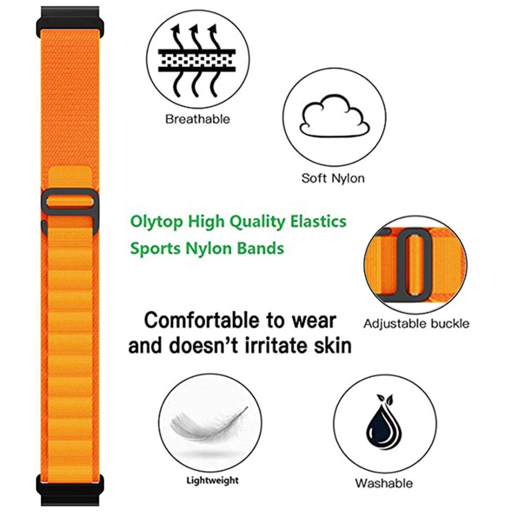 Quick Fit 22mm 26mm Outdoor Sports Woven Nylon Watch Band For Garmin Fenix 7 7X 6 6X 5X Plus/Epix Pro Gen 2/TACTIX/965 955 Strap