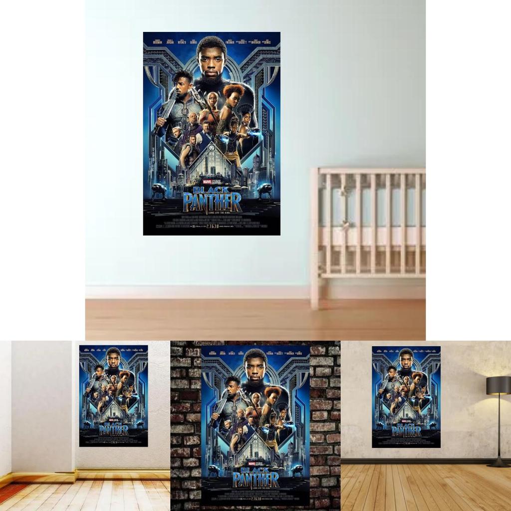 Elegant 2 Poster Framed Sci-fi Hero Wall Art For Living Room Bedroom Decor