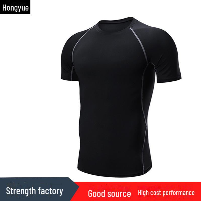 

Men s Quick-Dry Breathable Short-Sleeve Training Shirt for Running & Basketball S