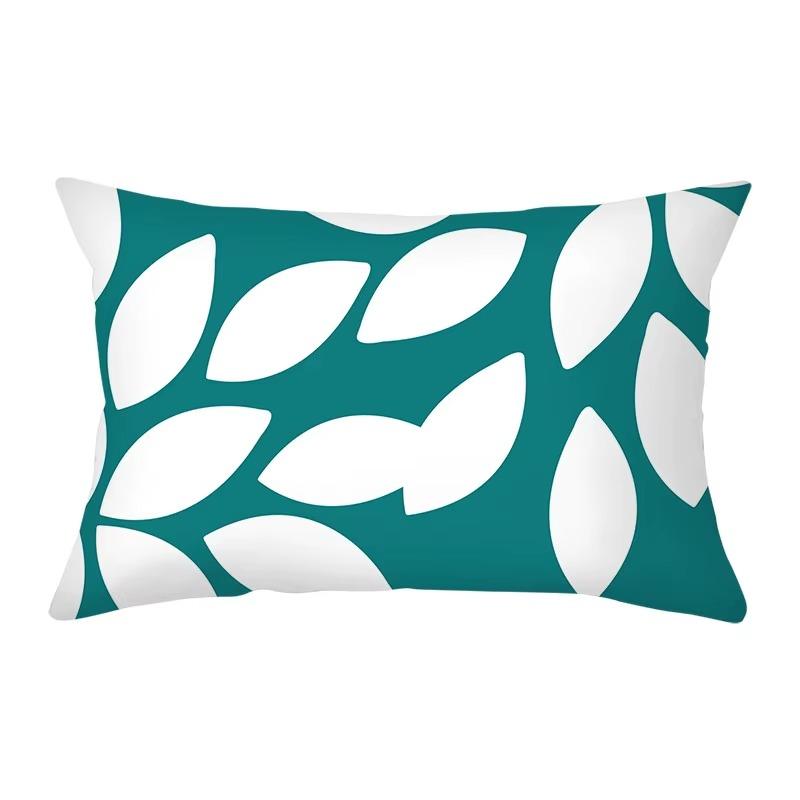 30*50 Geometric Nordic Colorful Stripe Pattern Printing Decorative Living Room Home Furnishing Polyester Rectangular Pillowcase