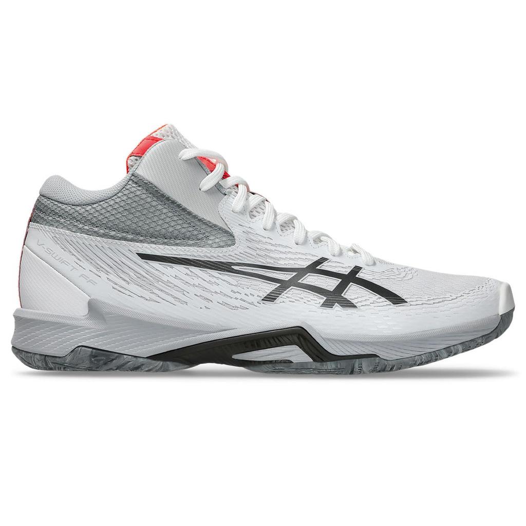Volleyball Shoes FF MT 4 1053A064 Unisex 102 Cm 2E [Asics] V-SWIFT (White/Gunmetal) 27.5