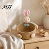 Weicher Stoff-Aufbewahrungsbehälter Schreibtischkorb, Cartoon Plüschbär und Kaninchen Seil Mini für Lippenstiftform, Gewebter Organizer Kleinteile Schmuck