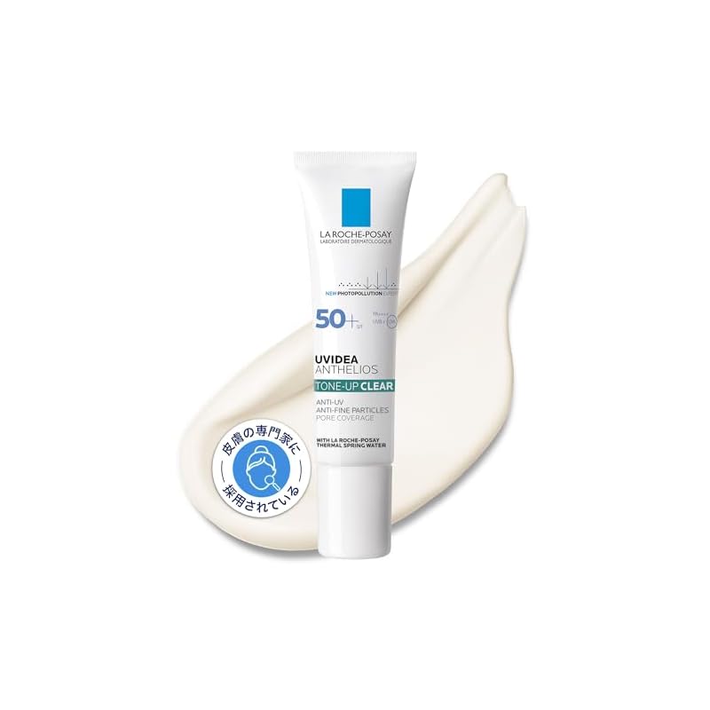 La Roche-Posay UV Idea XL Protection Tone-Up Clear 30ml Facial Sunscreen/Makeup Base SPF50+ PA++++ Soap-removable Fragrance-free Suitable for