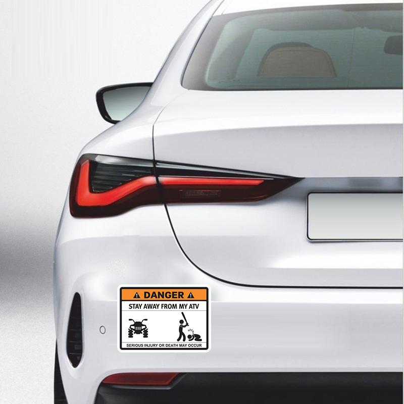 Stai departe de ATV-ul meu Autocolante pentru mașină Ocluzie Zgârietură Autocolante drăguțe Accesorii pentru mașină