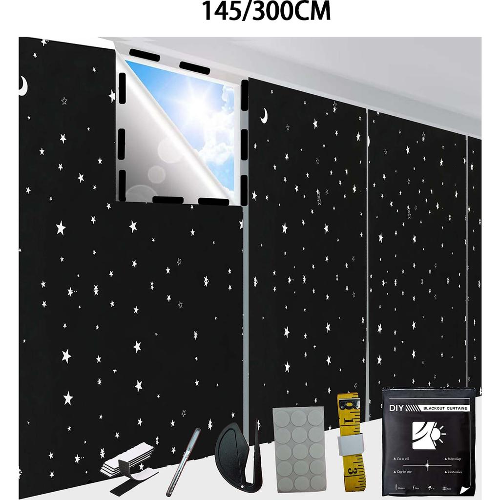 Blackout Curtains Bedroom Portable Shades No Drilling Travel Blinds Sun Light Blocker Window Cover Curtains Nursery Dorm Room