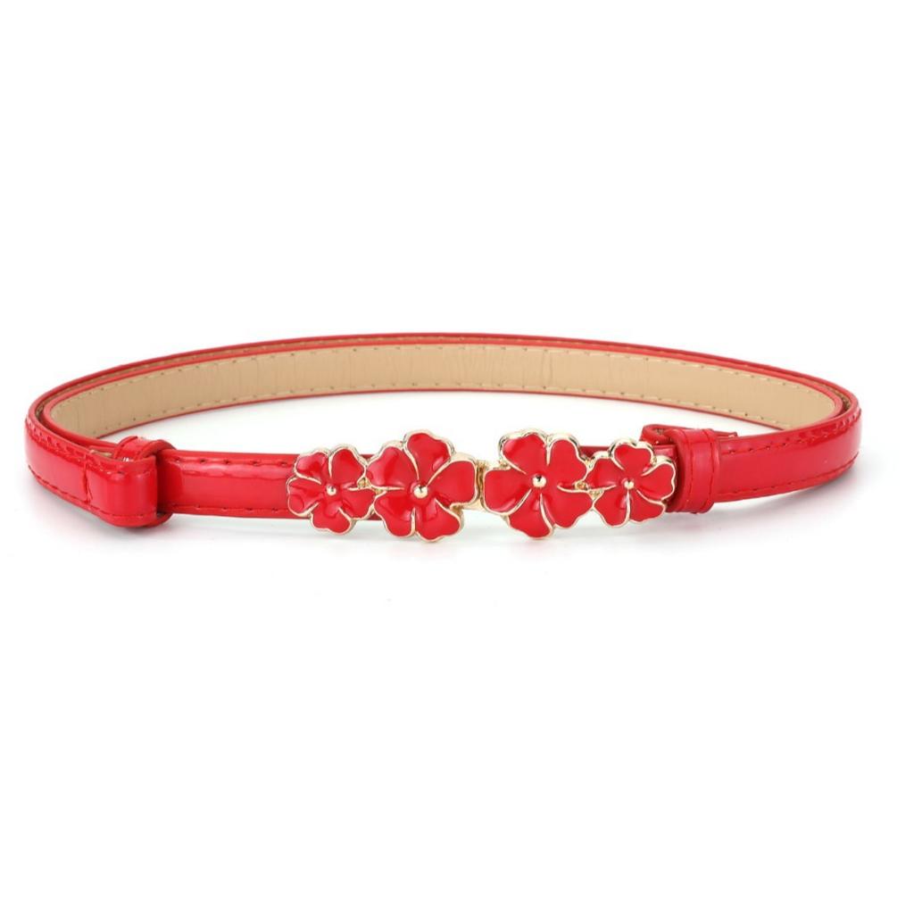 High-end Retro Vintage Silver Buckle Imitation Leather Velvet Matte Imitation Leather Women's Belt with Skirt Suit Coat Jeans