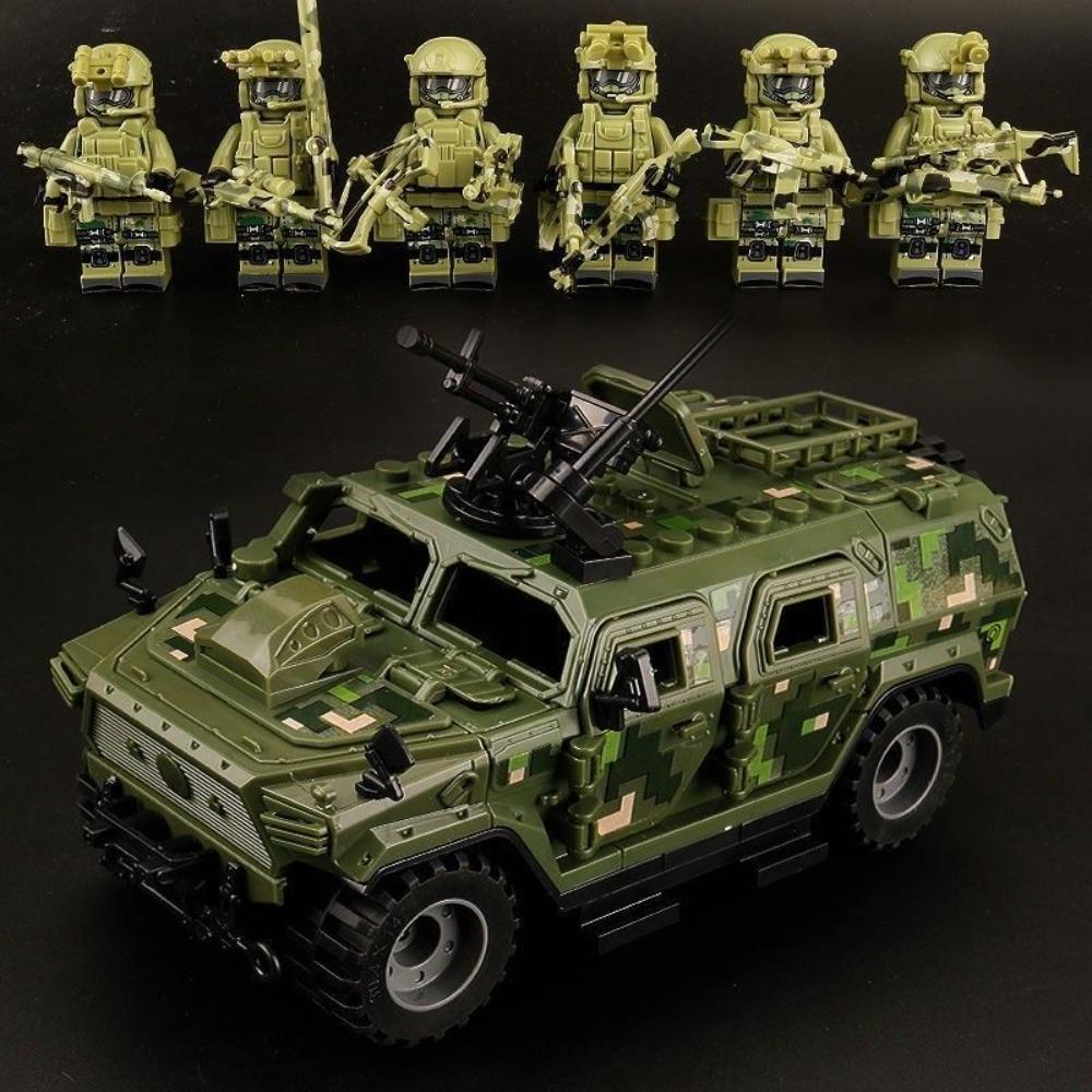 Compatible Building Block Toys Hummer SUV Armored Car Boys Gift Benefit