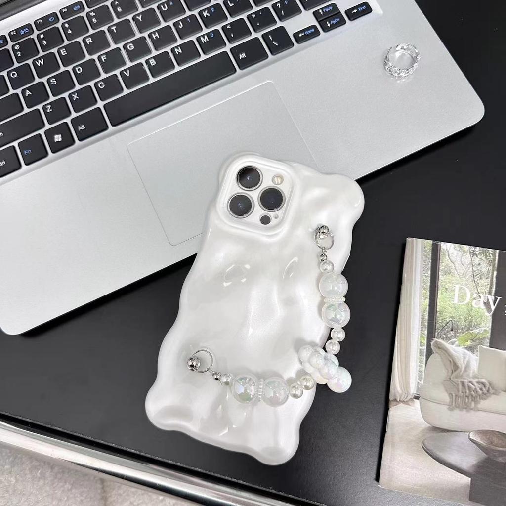 Super fairy cloud chain suitable for iPhone16Pro max Apple 17 mobile phone case 15 women 14 bubble case anti-drop