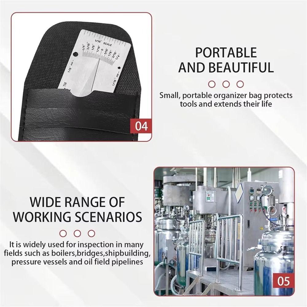 Imperial System Depth Ruler Metric Reading Fillet Weld Gauge Inspection Gauge  Welding Penetration