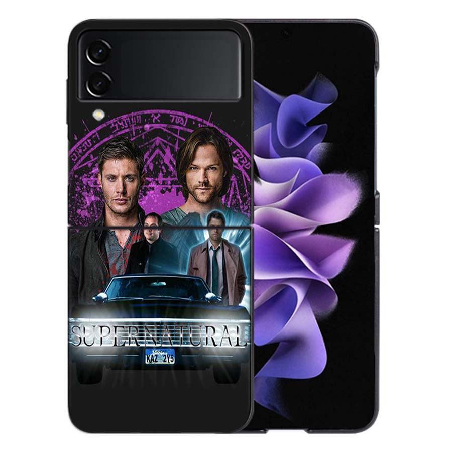 Babaite Supernatural SPN Dean And Sam Phone Case For Samsung Z Flip 6 7 5G Galaxy Z Flip 5 4 3 5G Cases Shockproof Hard Cover TP