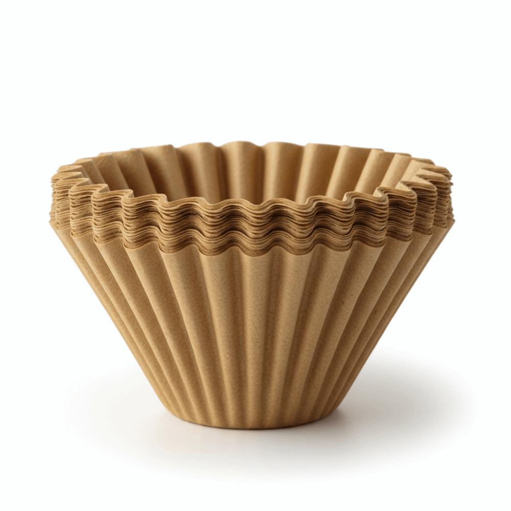 100 Pcs Durable 185mm Coffee Filter Paper Round Shape Flat Bottom Basket Coffee Filters Drip Coffee Filter Dripper Pour Over