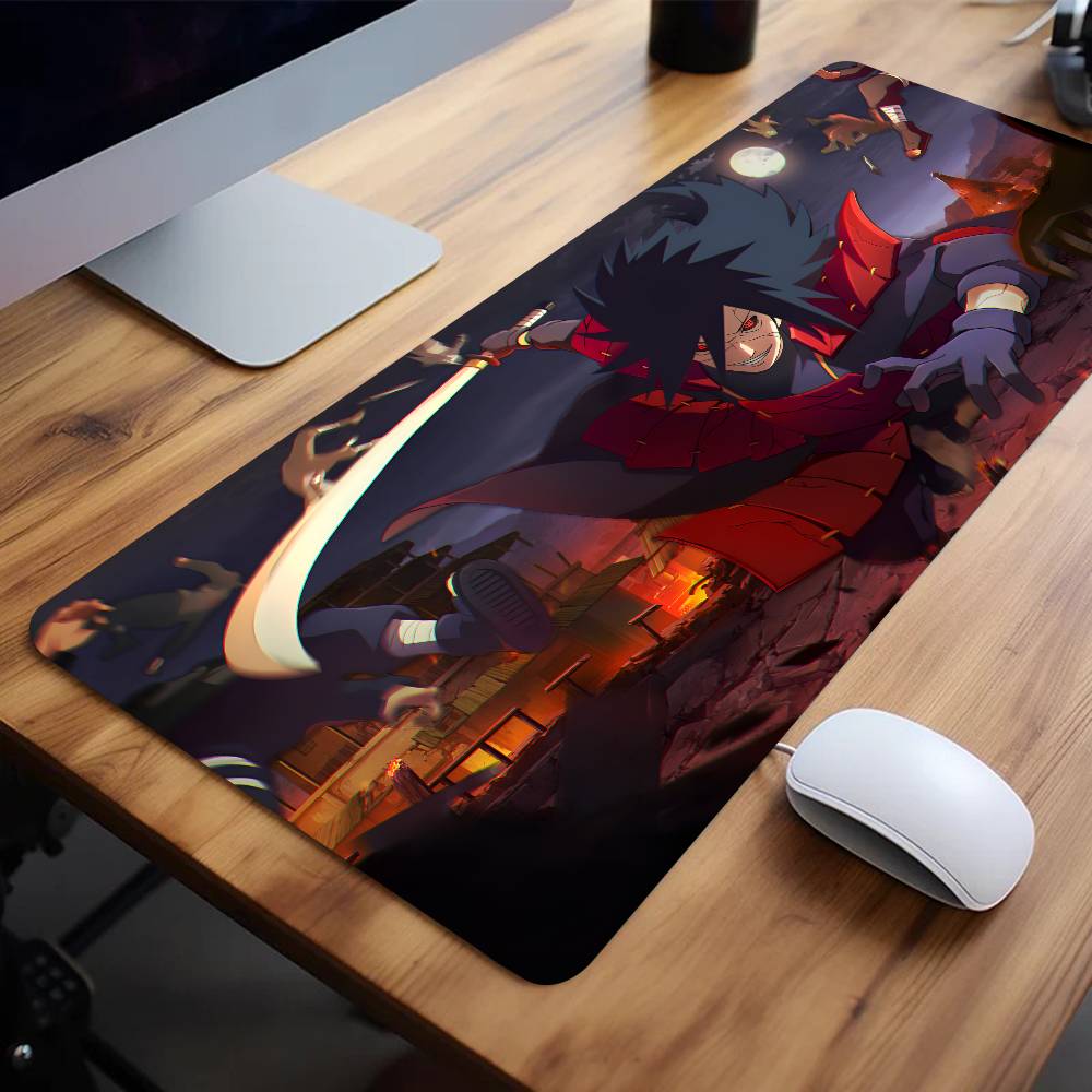 Anime Characters U-Uchiha Madara Mouse Pad Large Gaming Keyboard Mat LockEdge Rubber Computer Office Accessories