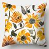 Yellow series Pillowcase 45cmX45cm Square Sofa Pillow Cover Creative Sun Flower Cushion