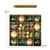 42pcs Electroplated Shiny Christmas Tree Baubles - Creative Hanging Ornaments for Festive Decoration