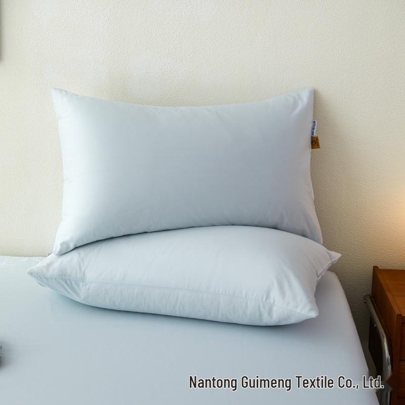 A-class Pure Cotton Solid Color Pillowcase Pair 48x74cm - Skin-Friendly for Home & Hotel Use
