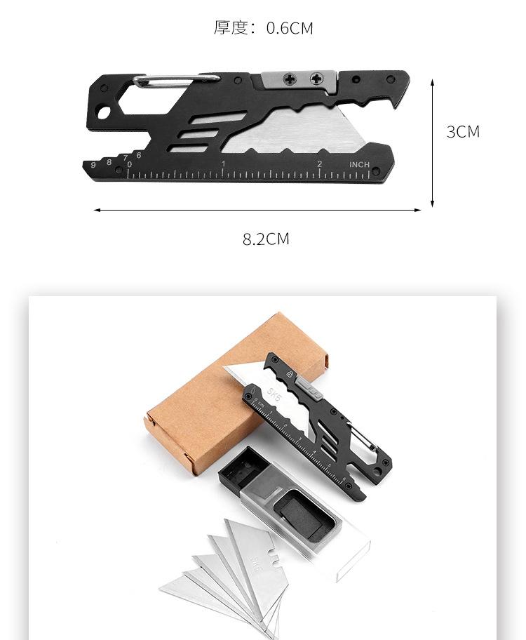 Coltello Multifunzione Utilità Acciaio Inossidabile Coltello per Piantare Carta Coltello Creativo Multifunzione per Aprire Pacchi