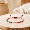 Multi-colored Beaded Light Luxury Hand-woven Hand Rope Female, Bohemian Vacation Glass Rice Bead Bracelet Tide