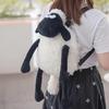 Sheep a Sheep Backpack Online Red Plush Toy Cute Mianyang Doll Backpack Black and White Lamb Game Doll