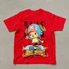 One Piece Mens Tshirt Tony Tony Chopper Summer Japan Anime Autumn Boys Children Shortsleeved Basic Punk ParentChild Outfit