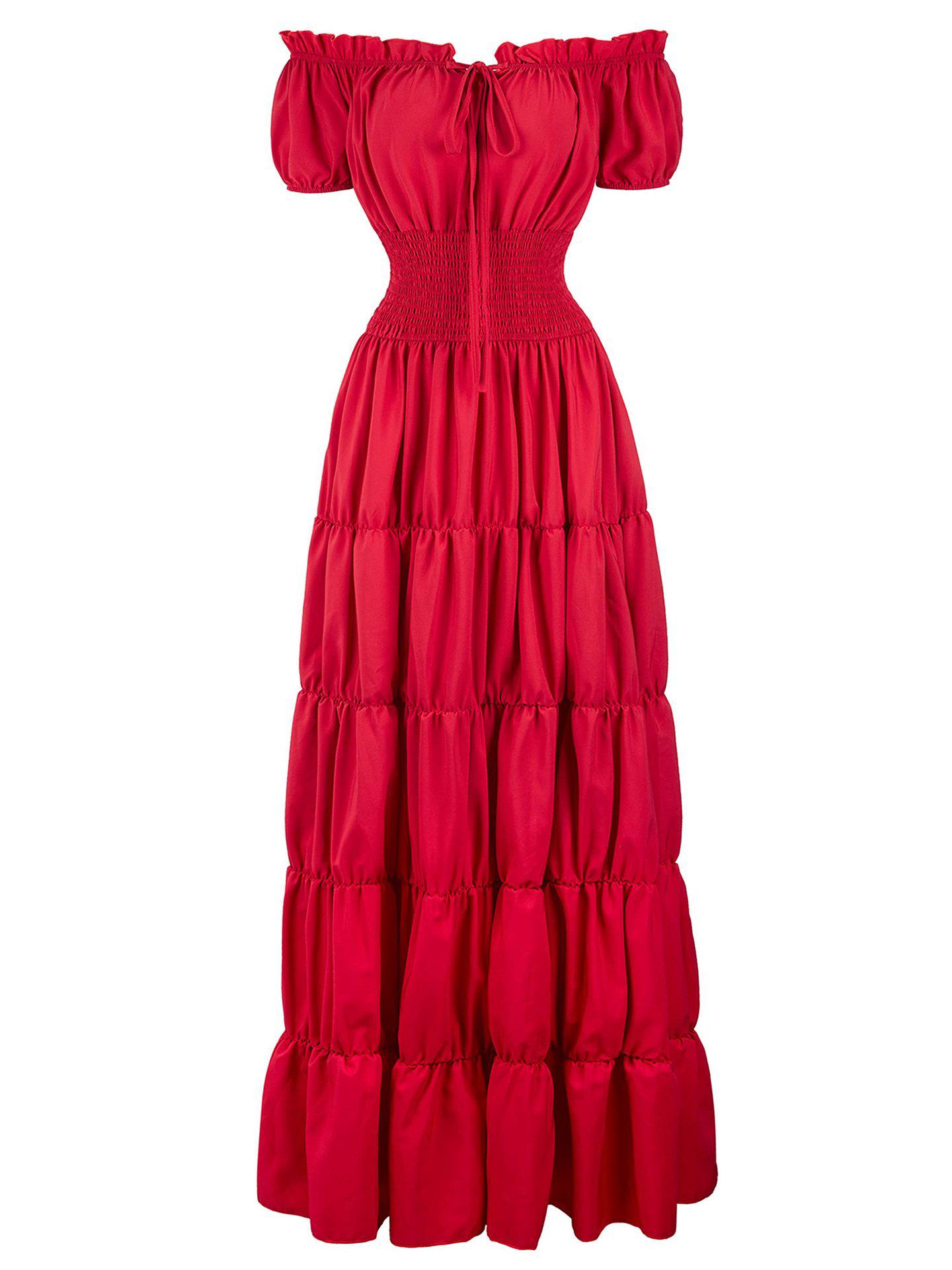 

Женское средневековое ренессансное платье для костюма на Хэллоуин L