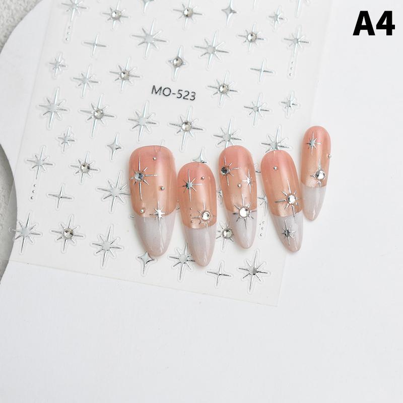 

Star With Diamond Nail Sticker Nail Art Decoration 3D Sticker Nail Adhesive Nail Charm Nail Art Accessories