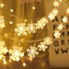 Runtow 1.5M/3M/6M Christmas Snowflakes String Light, 2025 Merry Christmas Decor for Home,Xmas Tree Ornaments , 2026 New Year