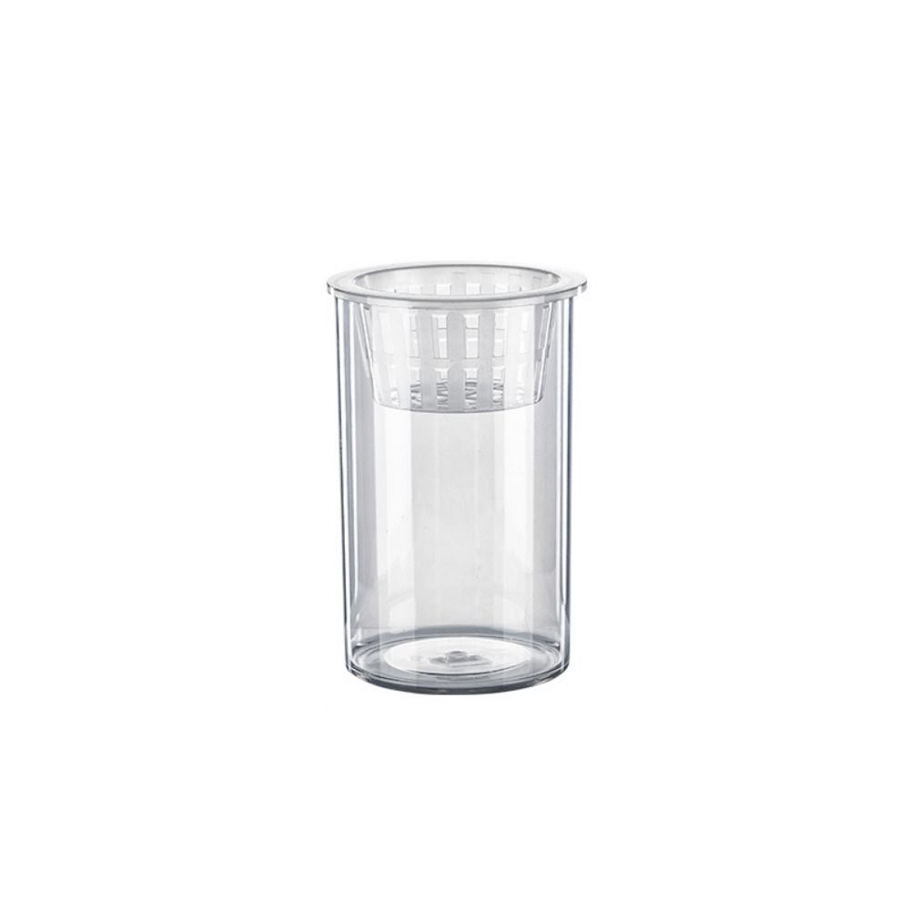 

Cylinder Fish Tank Vase Plastic Hydroponic Fish Tank Desktop Goldfish Bowl Office S