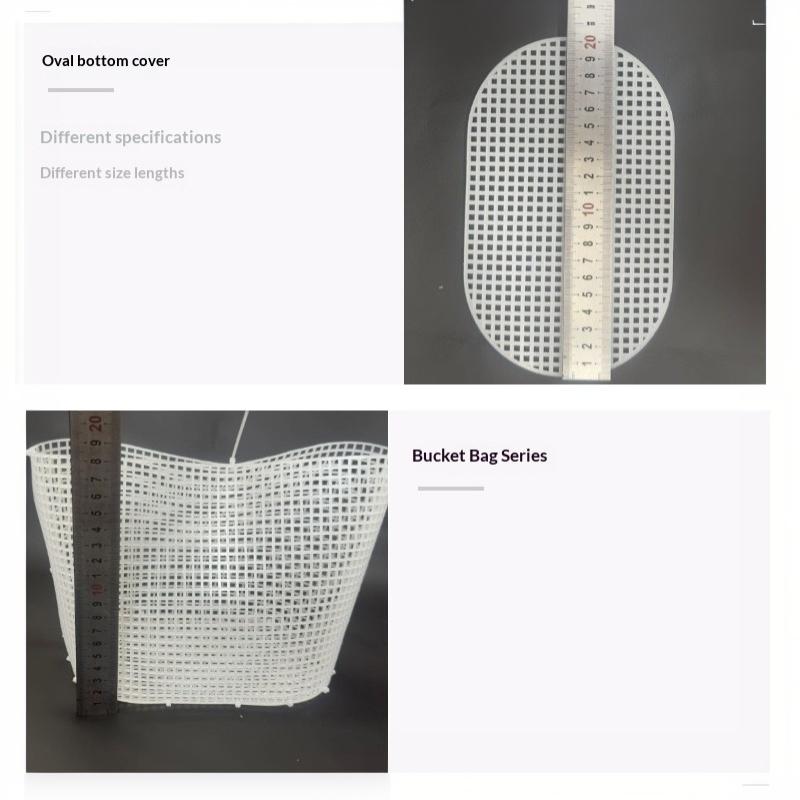 1 Set Black Mesh Plastic Embroidery Handwoven Bag Diy Tool Kit Wallet Diy Material For Craft Lovers