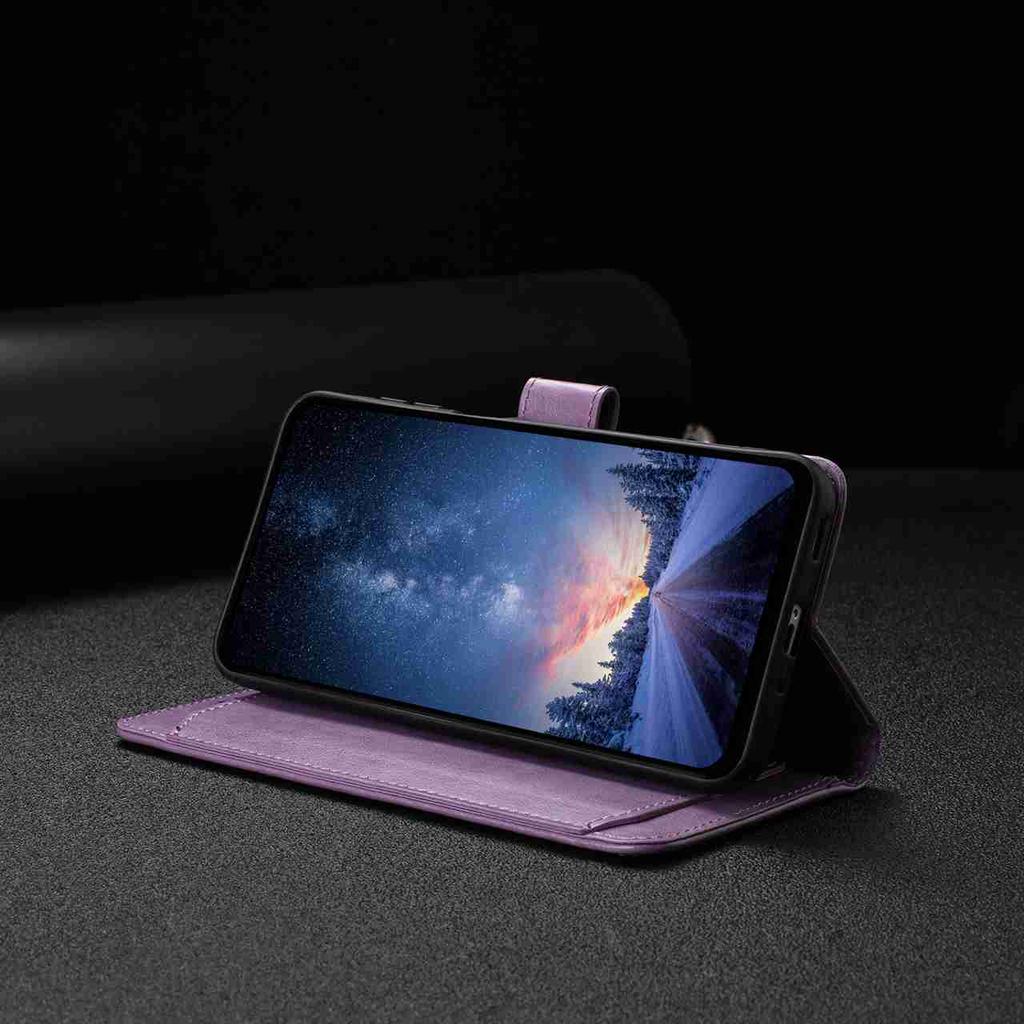 For Xiaomi 17 Pro Max Wallet Phone Case Stand PU Leather Folio Flip Cover with 8 Card Slot