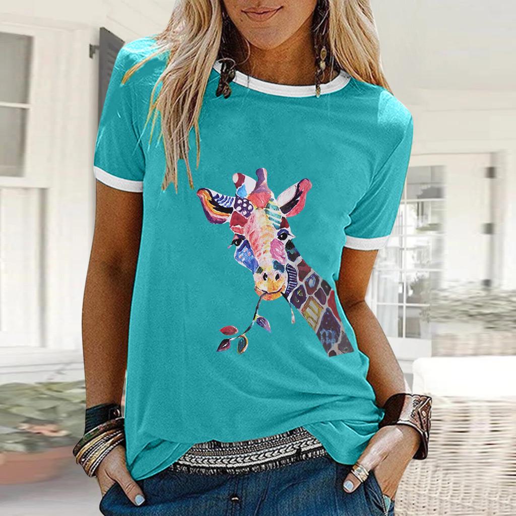 

Женская летняя рубашка с коротким рукавом, повседневная туника, топы, блузка