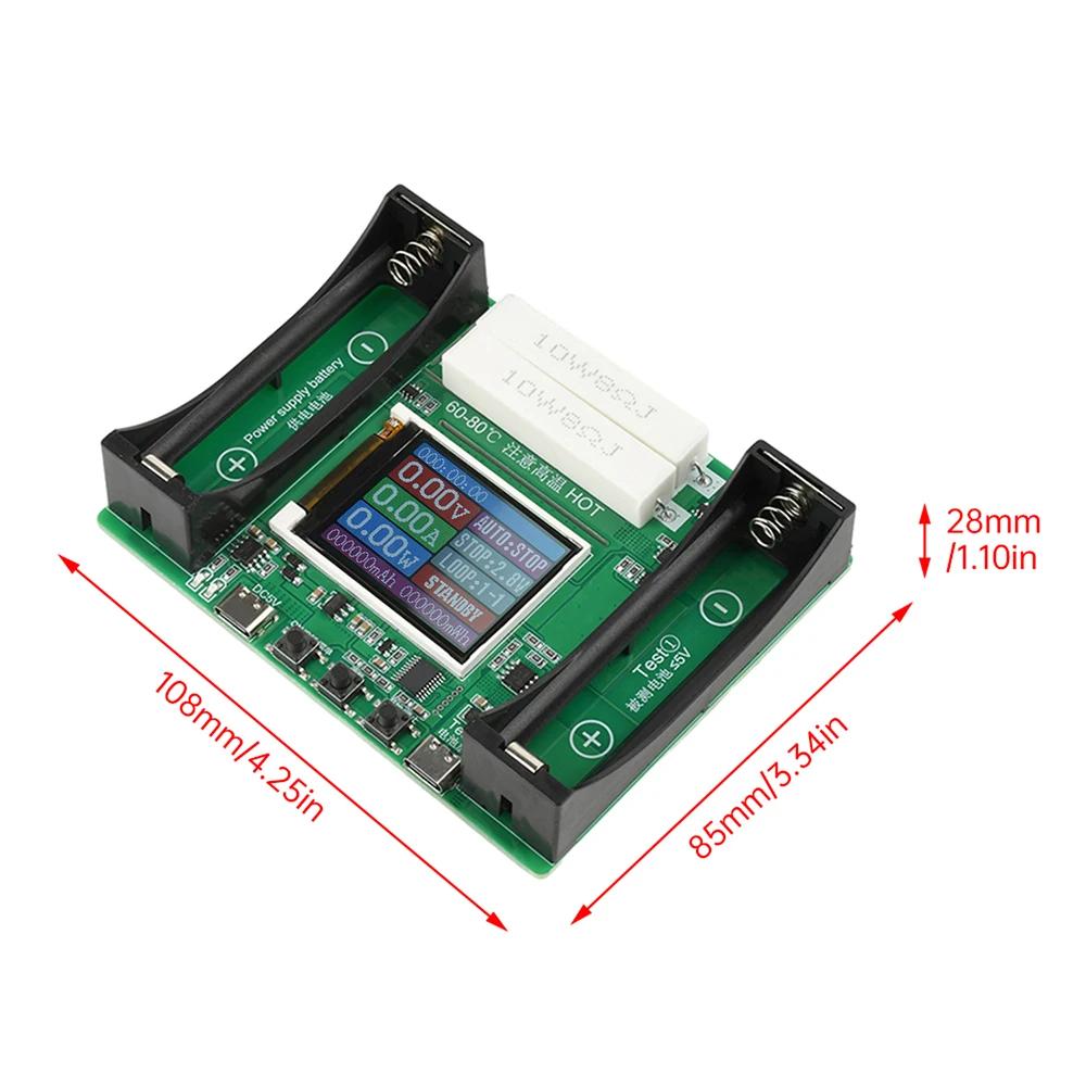 DC1V Battery Capacity Tester 18611 Lithium Battery Internal Resistance Tester Digital Battery Power Detector Module Type-C