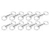 10 PCS EDC Quick Release Keychain Double Ring Keychain Outdoor Pull Apart Key Ring